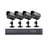 Sistem de supraveghere CCTV cu DVR, 4 camere, IR, HD, USB, IP65