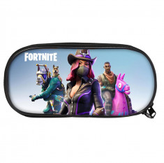 Penar Fortnite, un compartiment, 22 cm, negru cu imprimeu Fortnite model 1 foto