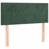Cumpara ieftin Tablie de pat, verde inchis, 100x5x78/88 cm, catifea
