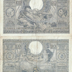 1943 (11 VI), 100 francs (P-107a.29) - Belgia
