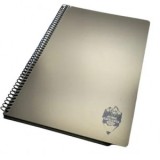 Caiet A4 80 file, spira hartie Ivory, romana, DACO, culoare maro