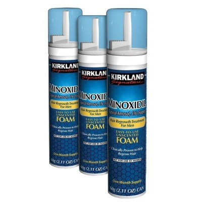 Spuma - Minoxidil Kirkland 5%, 3 Luni Aplicare, Tratament Pentru Barba / Scalp foto