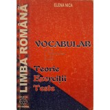 Elena Nica - Vocabular - Teorie, exercitii, teste