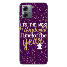 Husa compatibila cu Motorola Moto G14 Silicon Gel Tpu Model Craciun Wonderful Time Of The Year