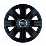 Cumpara ieftin Set 4 Capace Roti pentru Subaru, model Cosmos Black, R15
