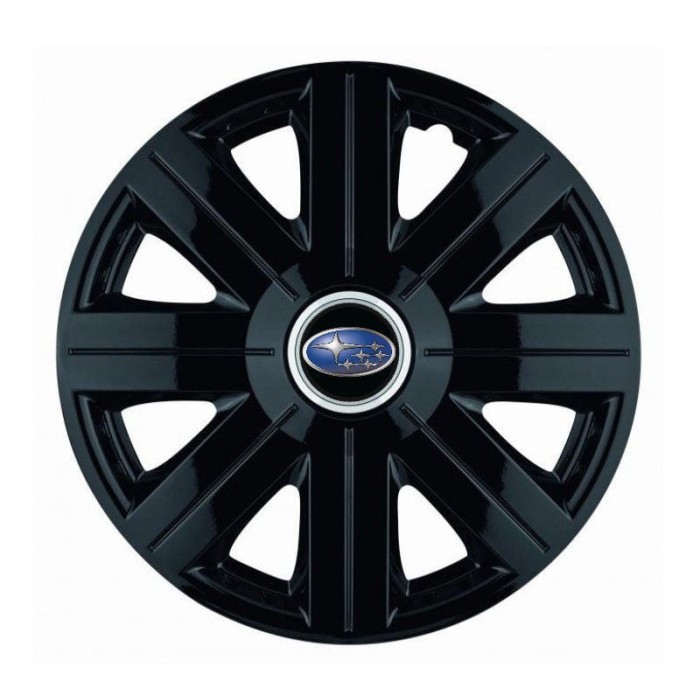 Set 4 Capace Roti pentru Subaru, model Cosmos Black, R15