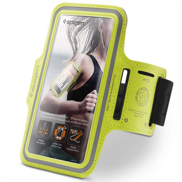 Husa pentru telefon - Spigen Sports Armband A700 - Neon