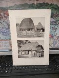 Casă din Sălciua, Turda; Casă din Mesereac, valea Muresului, Alba, planșă alb negru, circa 1929