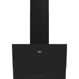 Hota decorativa Beko BHCA69642BH, Absorbtie 600 m3/h, 3 trepte, Negru