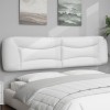 VidaXL Pernă pentru tăblie pat, alb, 200 cm, piele artificială 374624