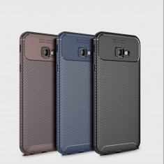 Husa silicon carbon 4 Samsung J4 plus (2018) - Negru foto