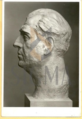 FOTO, BUST POETUL ION OJOG, SCULPTOR M. ONOFREI, 1934 foto