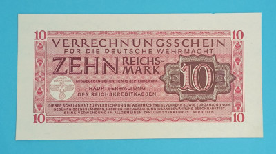 Germania 10 Reichsmark 1944 &amp;#039;Deutsche Wehrmacht&amp;#039; foto