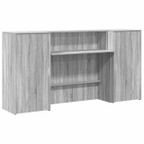Cumpara ieftin Birou de receptie Gri Sonoma 200x50x103,5 cm Lemn prelucrat
