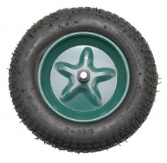 Roata roaba - TT - pentru ax 14mm - mixt - 3.50-8 4PR PowerTool TopQuality foto