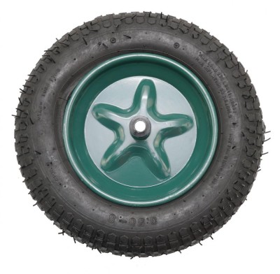 Roata roaba - TT - pentru ax 14mm - mixt - 3.50-8 4PR PowerTool TopQuality foto