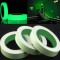 Banda fosforescenta autoadeziva, rola 25 m lungime, lumineaza verde - 1 cm