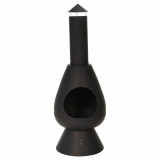 ProGarden Semineu cu horn &quot;Ambient&quot;, negru, 110 cm GartenMobel Dekor, vidaXL