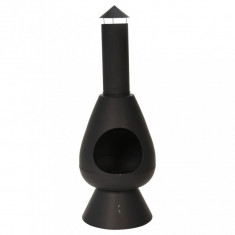 ProGarden Semineu cu horn "Ambient", negru, 110 cm GartenMobel Dekor