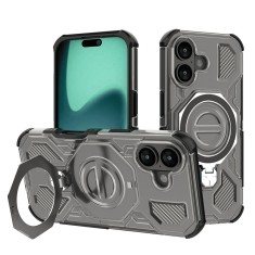Husa iPhone 16 Asteroid GSM Carbon Shield PRO, fumuriu