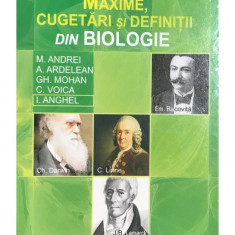 M. Andrei - Maxime, cugetări și definiții din biologie (editia 2009)