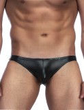 Eross Slip Sexy Leather M Black