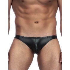 Eross Slip Sexy Leather M Black