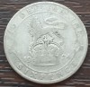 (A832) MONEDA DIN ARGINT ANGLIA - 6 PENCE 1924, REGELE GEORGE AL V-LEA, 2,83 GRAME, PURITATE 500, Europa