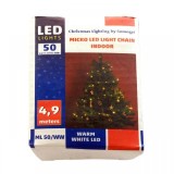 Ghirlanda cu LED-uri micro, 50 microLED-uri alb cald, Home ML 50/WW