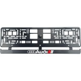 Set 2 bucati, suport numar inmatriculare Carbon, Audi II
