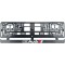 Set 2 bucati, suport numar inmatriculare Carbon, Audi II