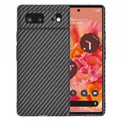 Husa pentru Google Pixel 6, Techsuit, Carbonite FiberShell, Neagra foto