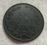 10 Bani 1867 Watt &amp; Co, Romania - a UNC, monetarie mai rara!