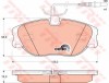Set placute frana,frana disc FIAT SCUDO caroserie (220L) (1996 - 2006) TRW GDB1148