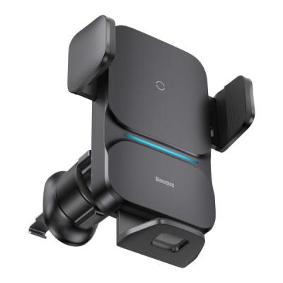 Incarcator Auto Wireless Baseus Wisdom, 15W, 1.67A, Negru CGZX000001 foto