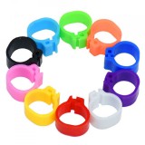 Set 100 Cleme Clipsuri Plastic 8mm Porumbei Pasari Colivie Accesorii