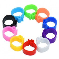 Set 100 cleme clipsuri de plastic 8mm porumbei sau alte pasari