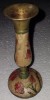 CY - Sfesnic mai vechi, deosebit, din alama &amp; email / fabricat in stil cloisonne / H: 15,50 cm D lumanare: 2 cm Greu: 220 g / Stare! / fara marcaje, Sfesnice