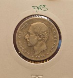 783 Spania, Spain 2 Pesetas - Alfonso XII, KM#678, argint