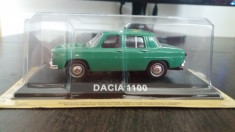 macheta dacia 1100 masini de legenda - deagostini, 1/43, noua. foto