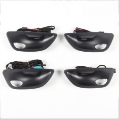 Set 4 manere interioare iluminate cu lumini ambientale LED portiere pentru BMW F10 F11 F18 Seria 5 - Negre