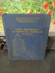 Lista abona?ilor la serviciul telefonic din Bucure?ti 1973, 117 foto