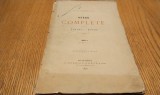 OPERE COMPLETE Teatru-Drame Seria A Tomul I - V. A. URECHIA - Imprimeria Statului, Curtea Serban-Voda, 1878, 409 p.+ XIII p. (note)