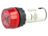 Semnalizator acustic 80dB fără iluminare IP40 &Oslash;22mm max. 6mm 24VDC