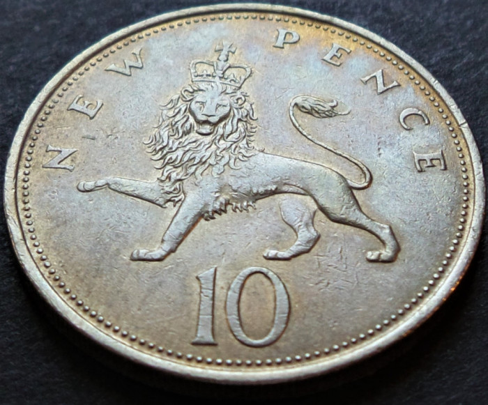 Moneda 10 PENCE - MAREA BRITANIE / ANGLIA, anul 1967 * cod 4458
