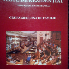 Teste de rezidentiat. Grupa medicina de familie (2003)