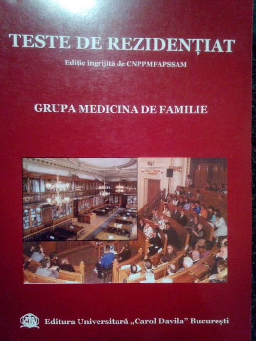 Teste de rezidentiat. Grupa medicina de familie (2003)