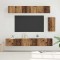 vidaXL Set comodă TV 6 pcs Lemn vechi 100 x 30 x 30 cm Lemn compozit