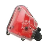 Filtru aer orizontal scuter Yamaha Aprilia Minarelli 50-80cc ROSU -2T, Oem