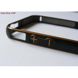 Husa Bumper Metalica Neagra pentru iPhone 6 Plus (5.5 inch) - Protectie Premium, Bulk